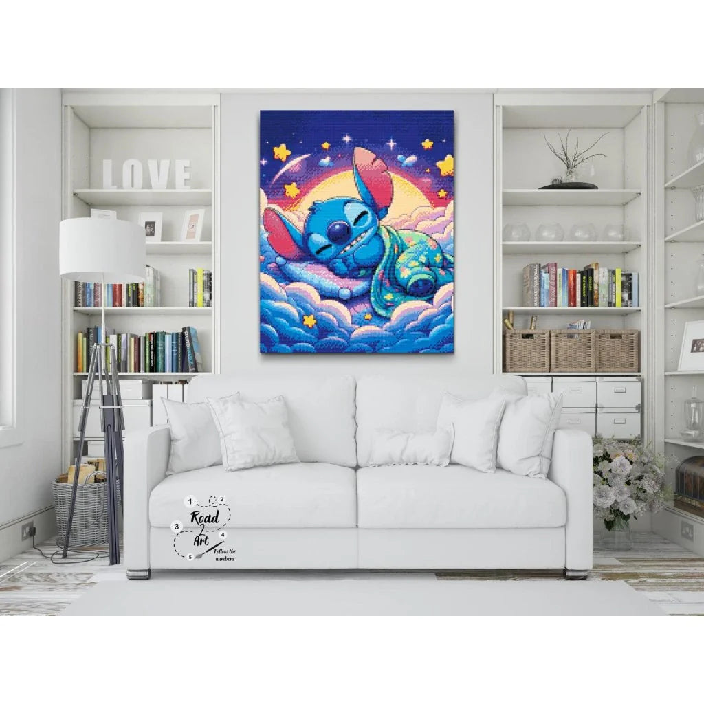 Stitch Dreaming in the Sky Diamond Painting Kit by Nordik Atelier