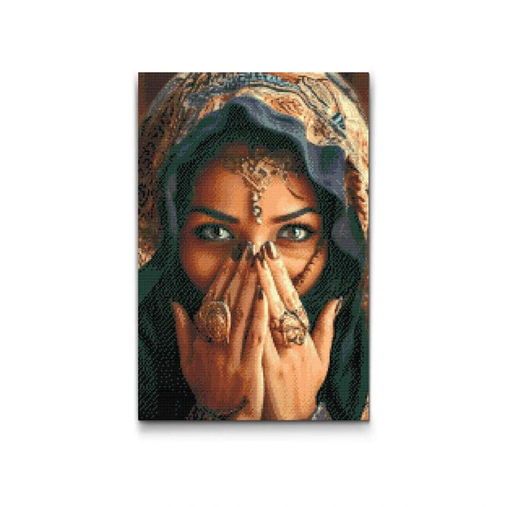 Mysterious Beauty Portrait Diamond Painting Kit by Nordik Atelier