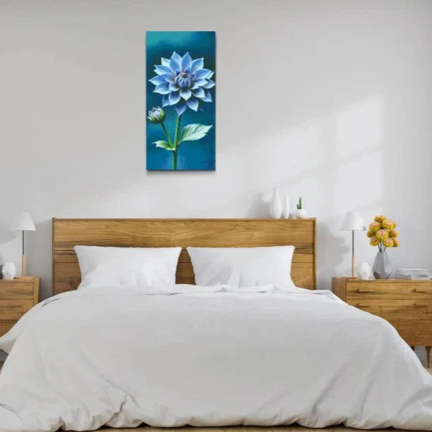 Blue Flower Diamond Painting Kit by Nordik Atelier