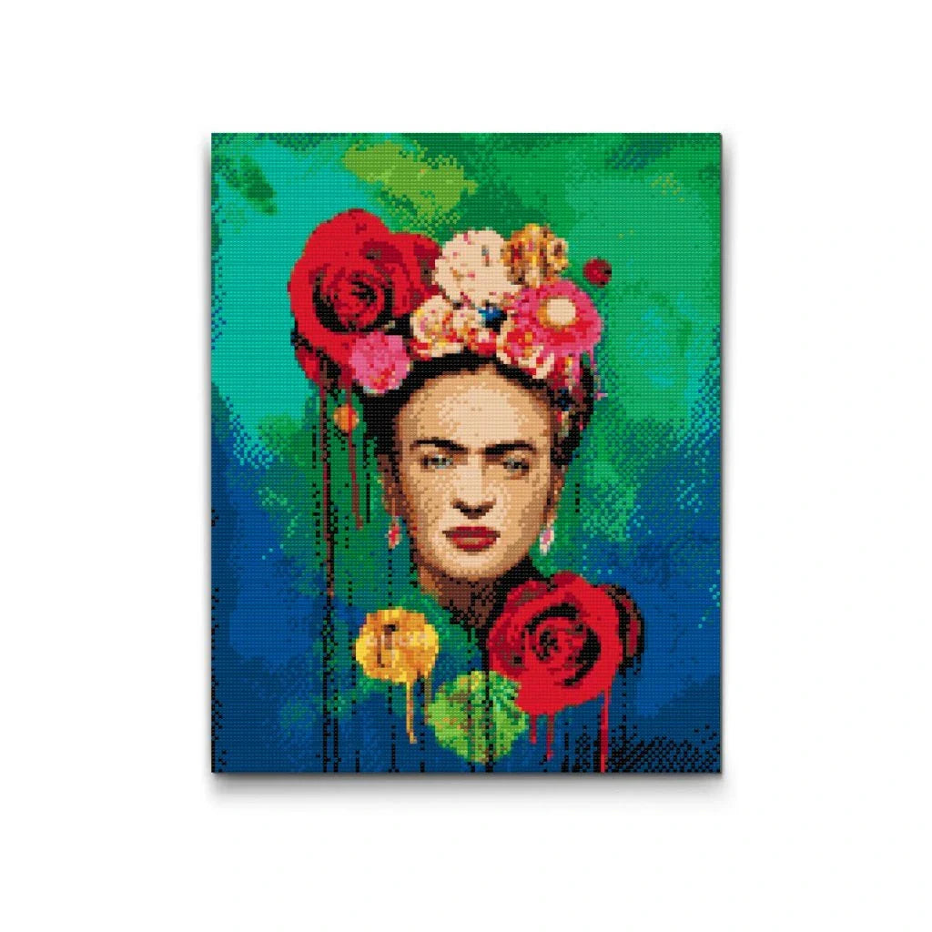 Frida Kahlo Floral Portrait Diamond Painting Kit by Nordik Atelier