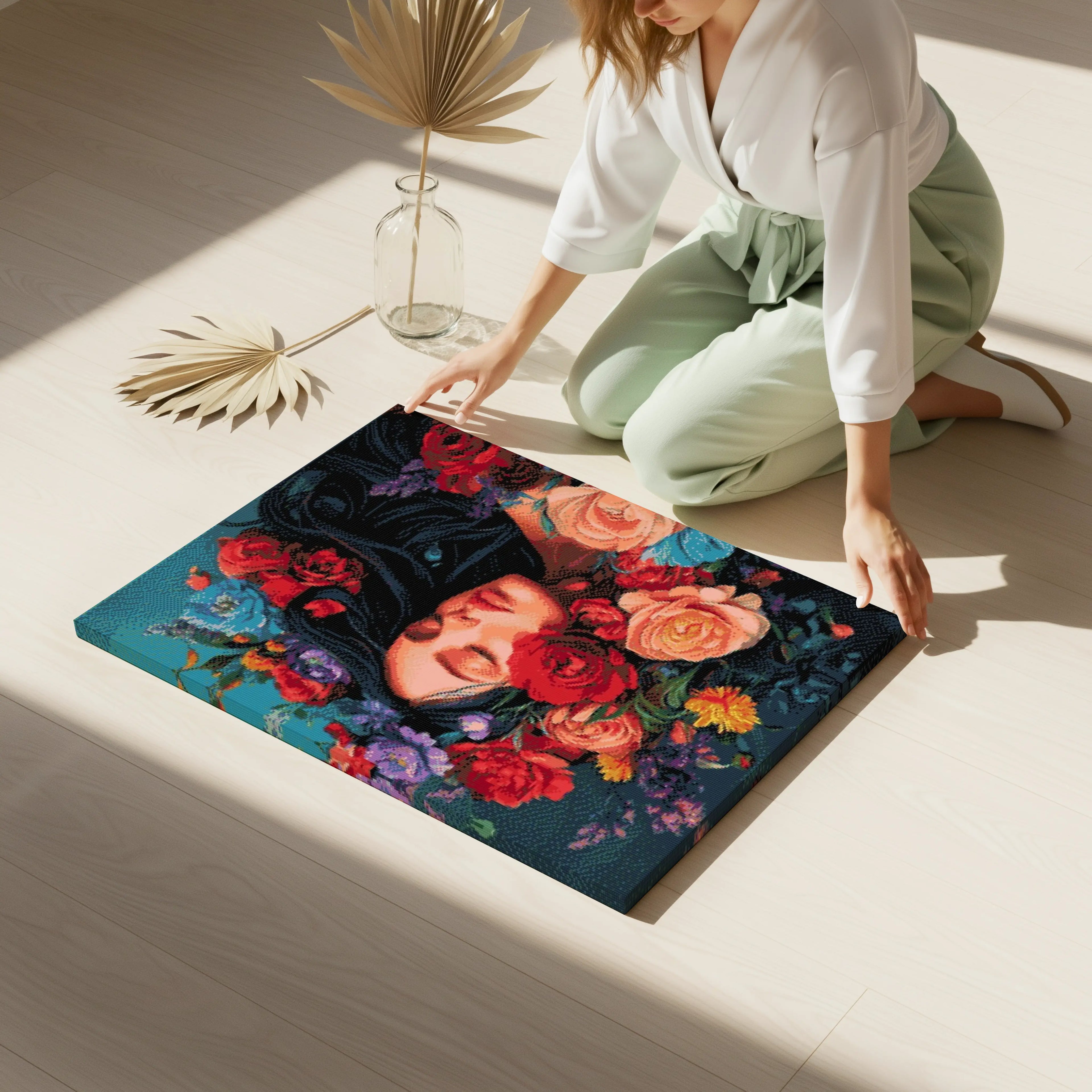 Floral Portrait | Diamond Painting Kit