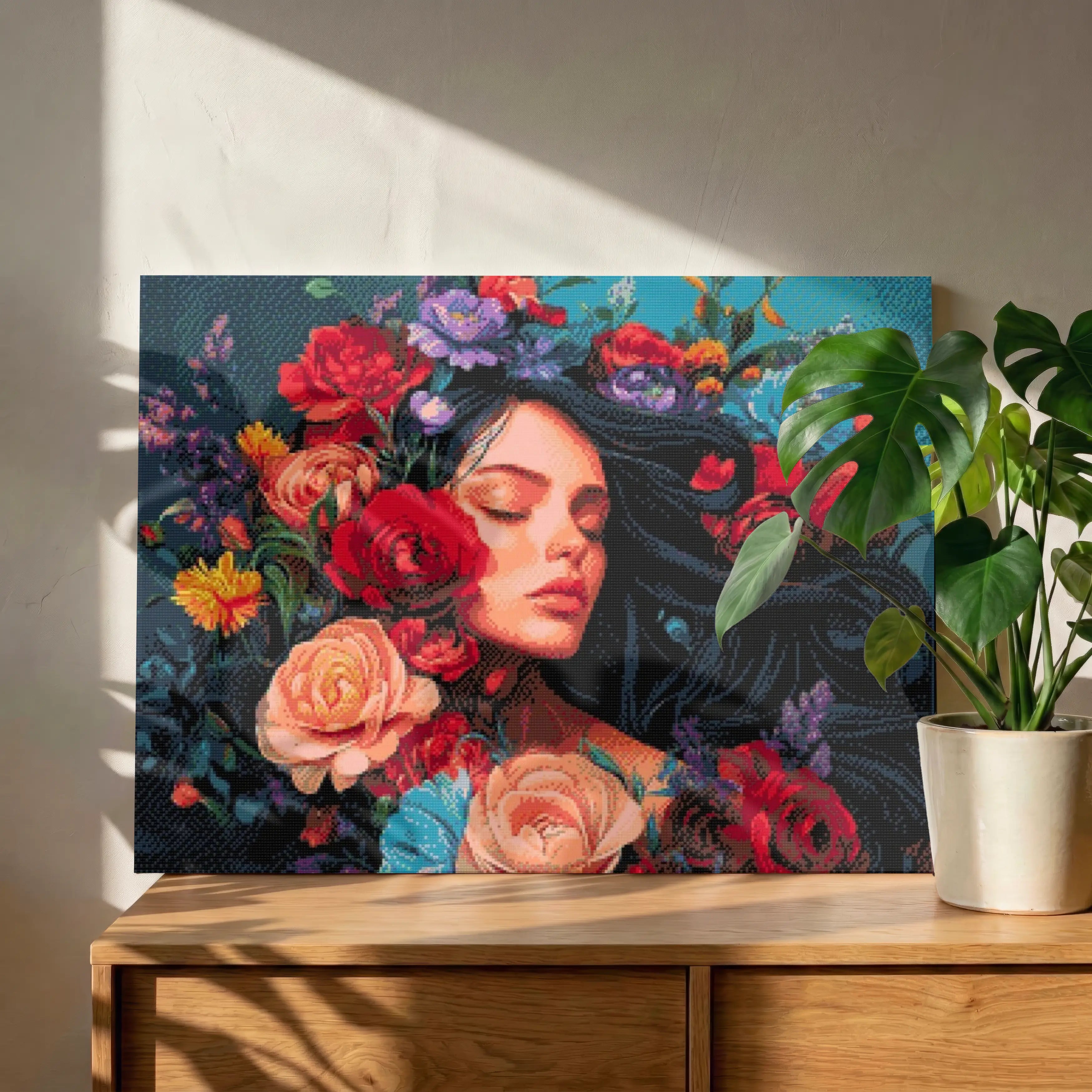 Floral Portrait | Diamond Painting Kit