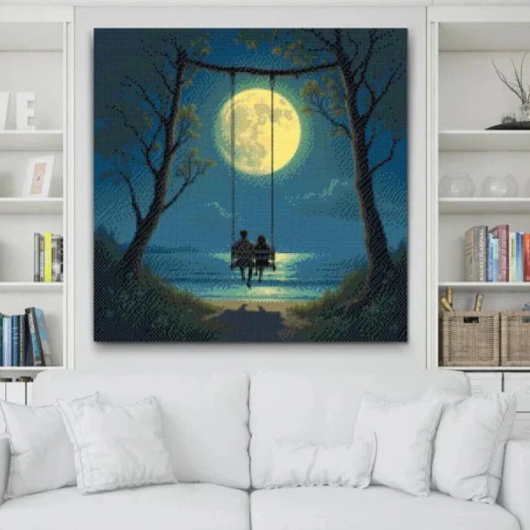 Love on the Swing Diamond Painting Kit by Nordik Atelier