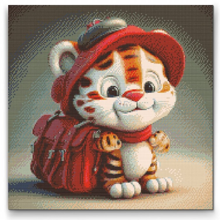 Little Tiger Diamond Painting Kit by Nordik Atelier