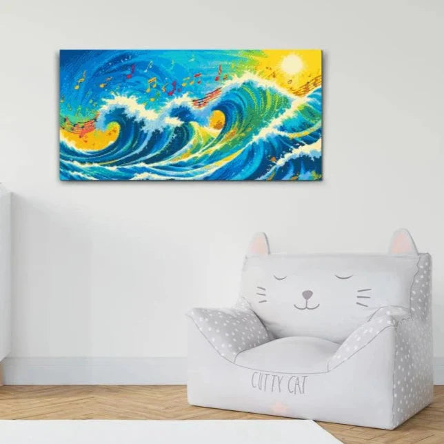 Music on Ocean Waves Diamond Painting Kit by Nordik Atelier