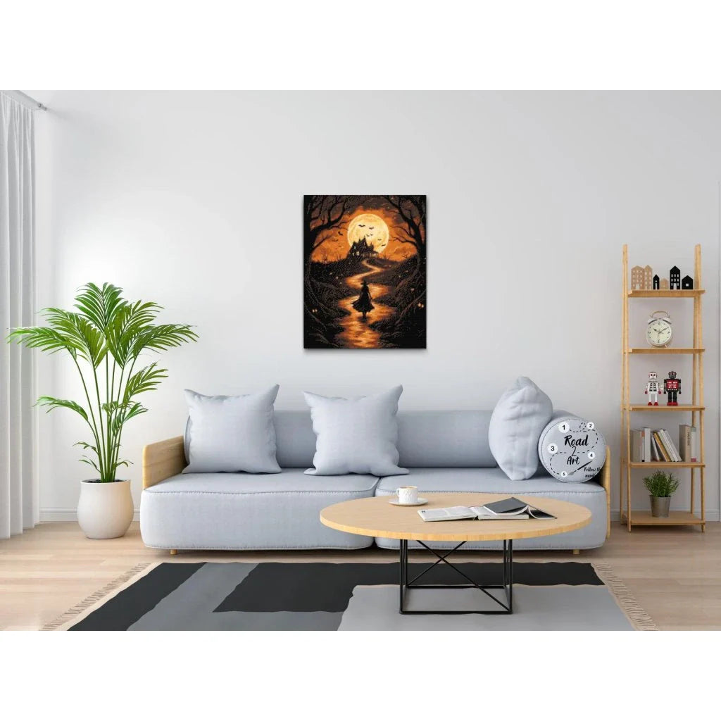 Lone Witch by the Blood Moon Diamond Painting Kit by Nordik Atelier