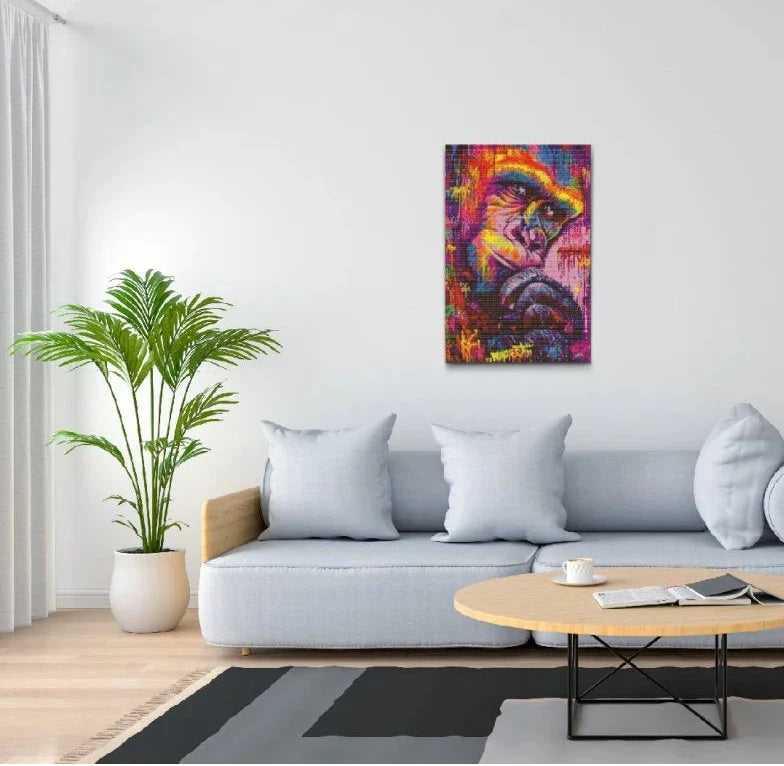 Gorilla Portrait Diamond Painting Kit by Nordik Atelier