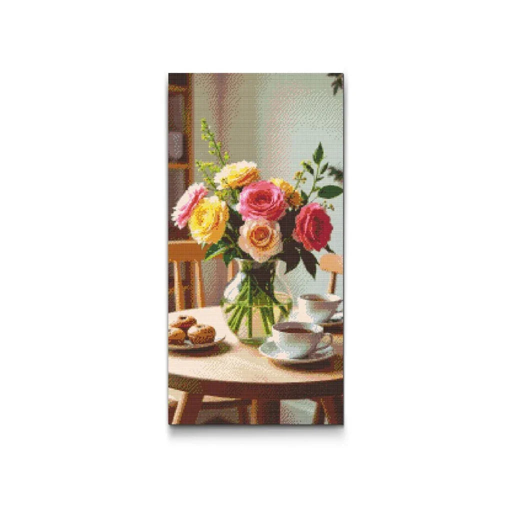 Kitchen Roses Diamond Painting Kit by Nordik Atelier