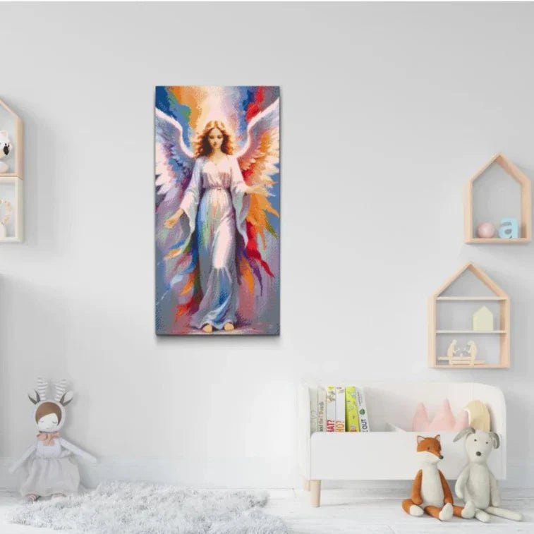 Rainbow Angel Diamond Painting Kit by Nordik Atelier