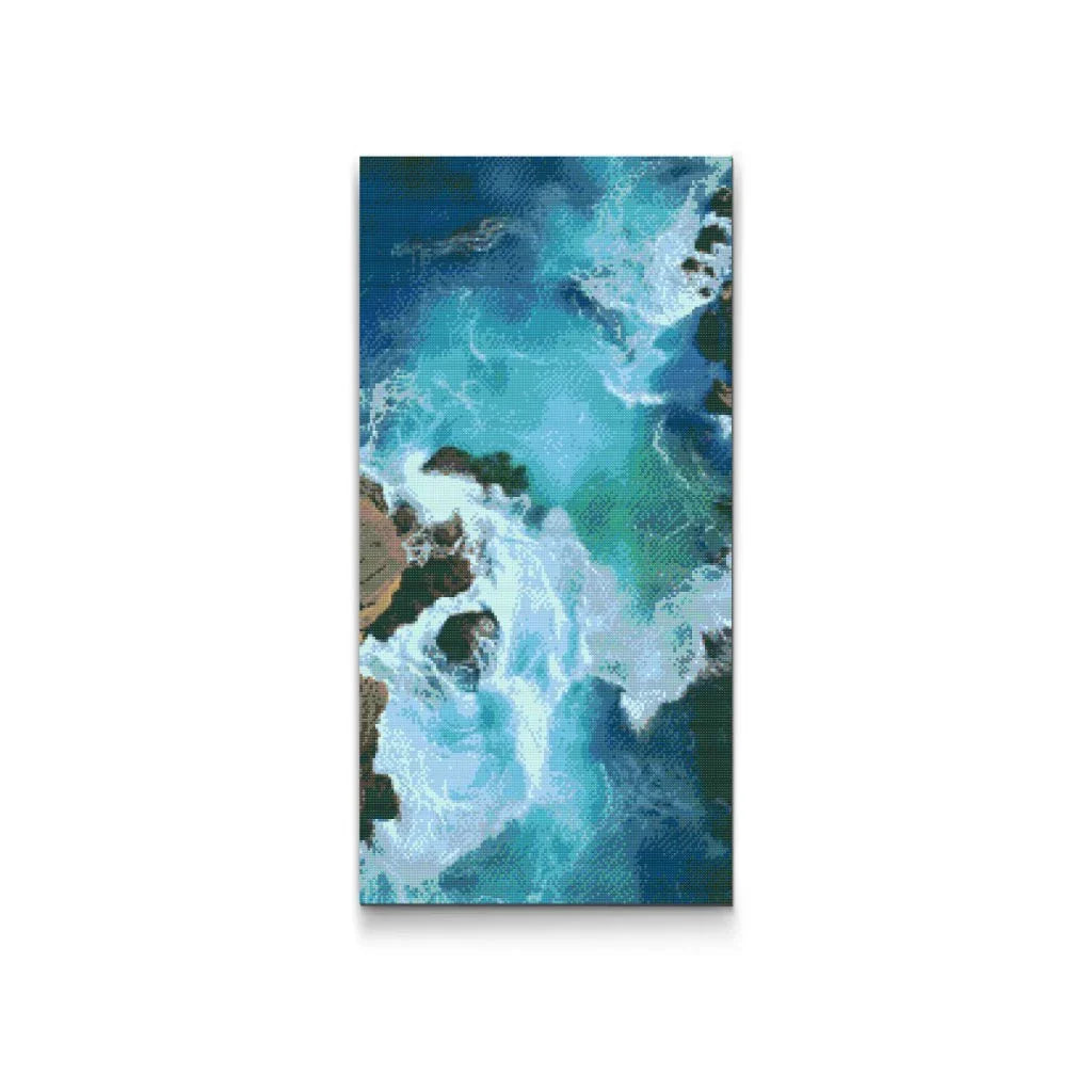 Ocean Surface Blue Diamond Painting Kit by Nordik Atelier