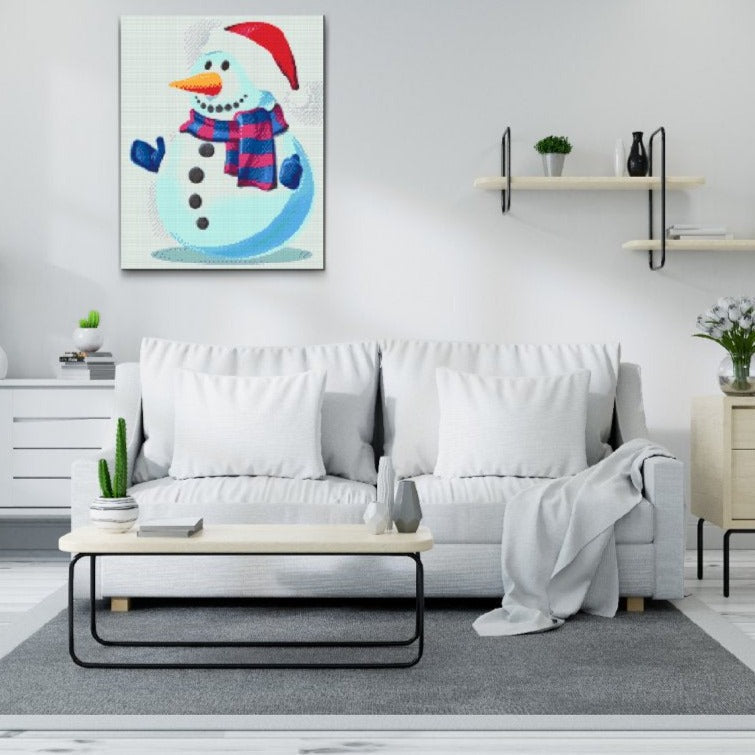 Snowman Christmas Diamond Painting Kit by Nordik Atelier