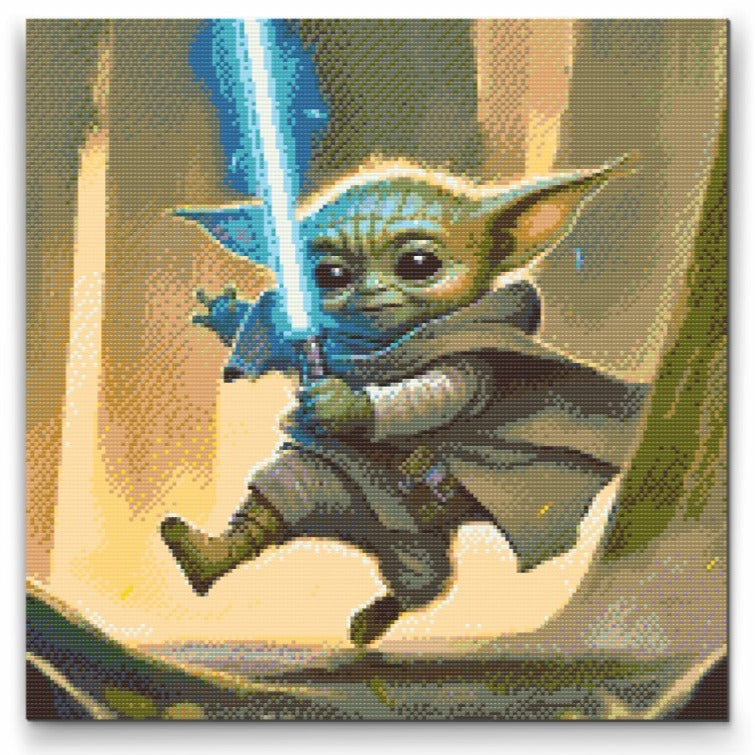 Baby Yoda Diamond Painting Kit by Nordik Atelier