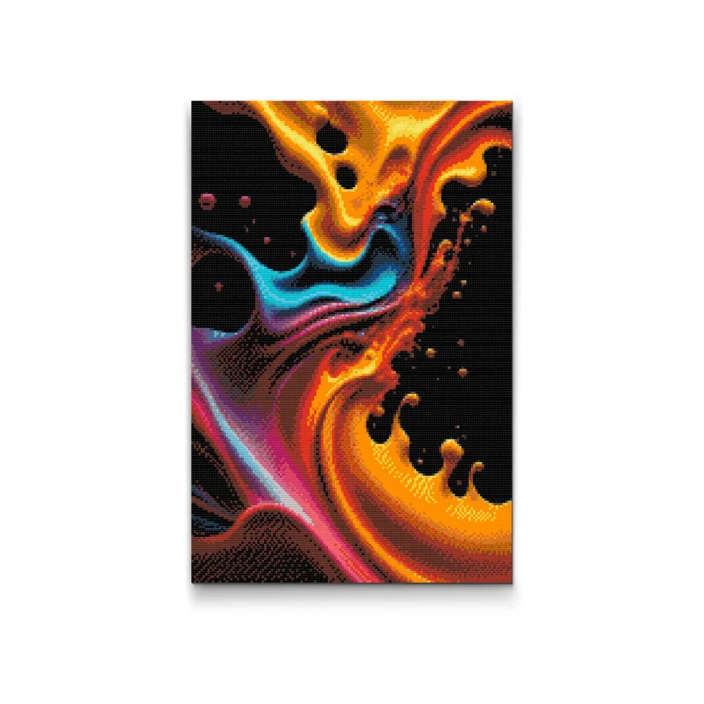 Colour Explosion Abstract Diamond Painting Kit by Nordik Atelier