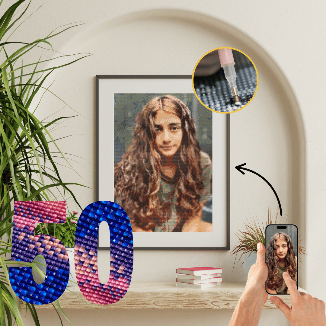 Custom Photo Diamond Painting Kit by Nordik Atelier