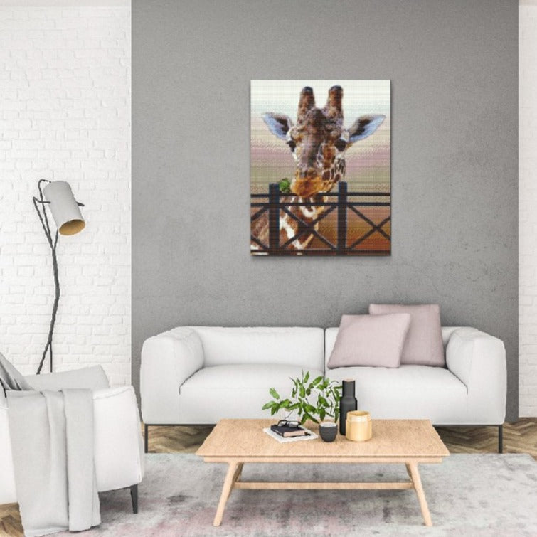 Giraffe Diamond Painting Kit by Nordik Atelier