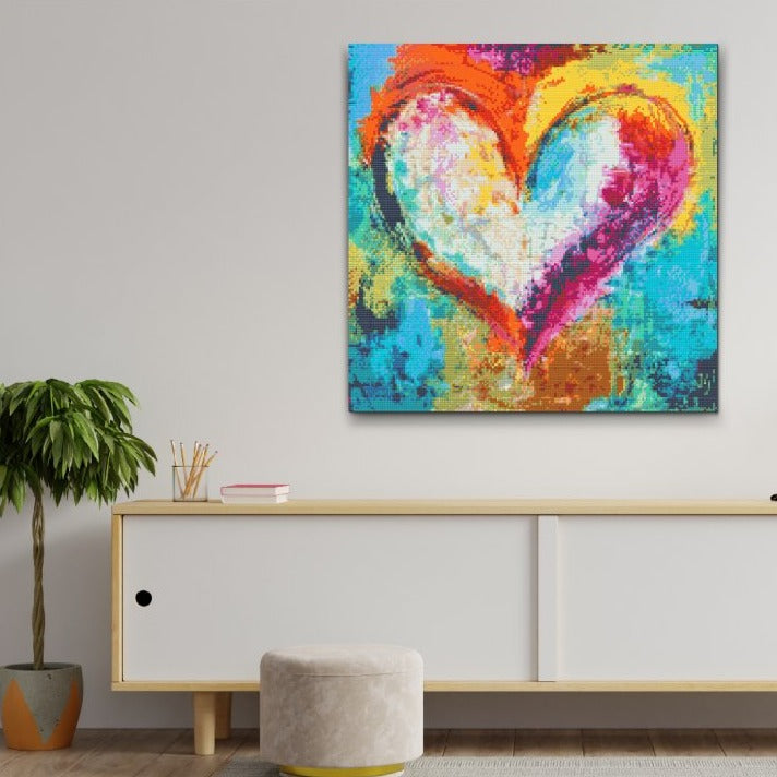 Heart Romantic Diamond Painting Kit by Nordik Atelier