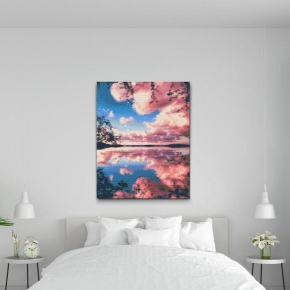 Pink Sky Landscape Diamond Painting Kit by Nordik Atelier