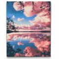 Pink Sky Landscape Diamond Painting Kit by Nordik Atelier