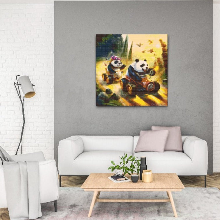Running Panda Diamond Painting Kit by Nordik Atelier